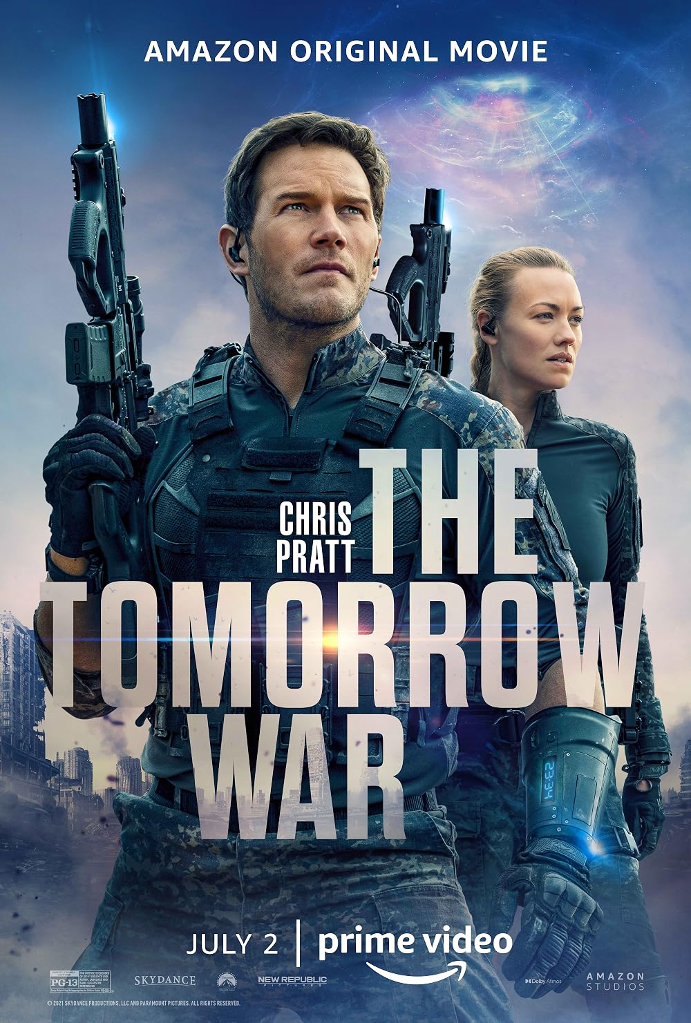 The Tomorrow War (2021) Hollywood Movie Multi Audio [Hindi ORG. + English + Tamil + Telugu]
